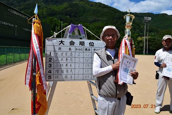 優勝　大友さん